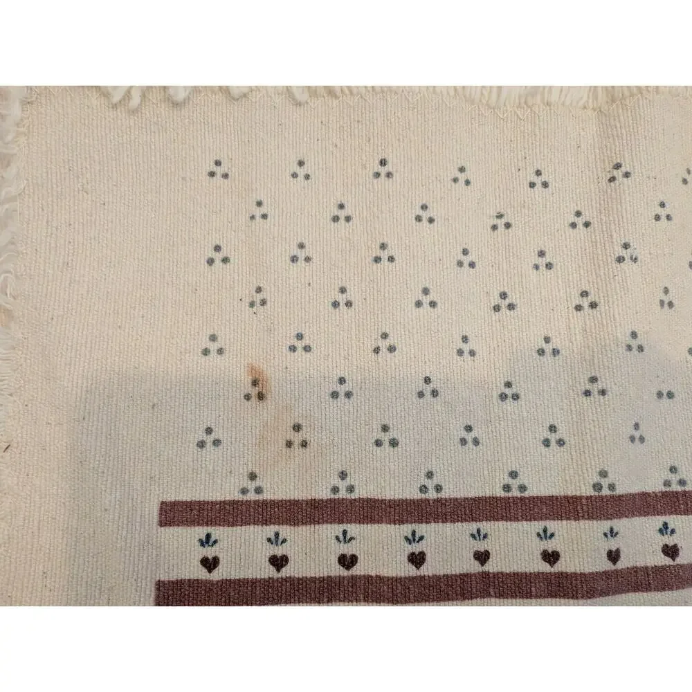 Vintage Set Of 6 Placemats With Houses READ